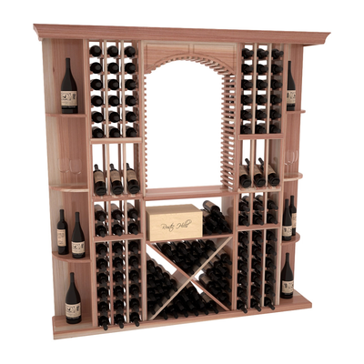 InstaCellar - Siena Wine Cellar Kit in Premium Redwood Unstained with WineSafe™ Satin Sealant