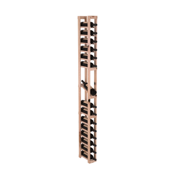 InstaCellar - 1 Column Display Row Rack in Knotty Alder Unstained without WineSafe™ Satin Sealant