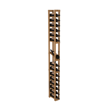 InstaCellar - 1 Column Display Row Rack in Knotty Alder Oak stained with WineSafe™ Satin Sealant