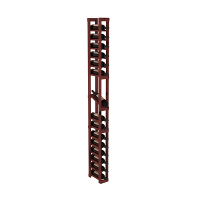 InstaCellar - 1 Column Display Row Rack in Knotty Alder Cherry stained without WineSafe™ Satin Sealant