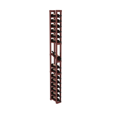 InstaCellar - 1 Column Display Row Rack in Knotty Alder Cherry stained with WineSafe™ Satin Sealant