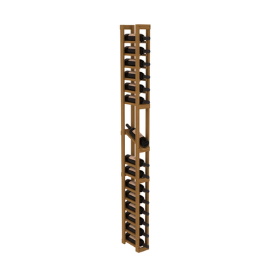 InstaCellar - 1 Column Display Row Rack in Grand Mahogany Oak stained without WineSafe™ Satin Sealant