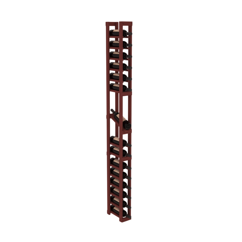 InstaCellar - 1 Column Display Row Rack in Grand Mahogany Cherry stained without WineSafe™ Satin Sealant