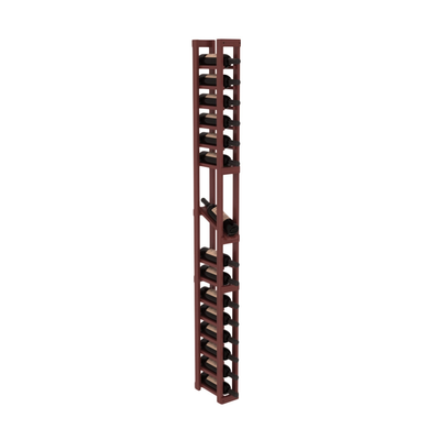InstaCellar - 1 Column Display Row Rack in Grand Mahogany Cherry stained with WineSafe™ Satin Sealant