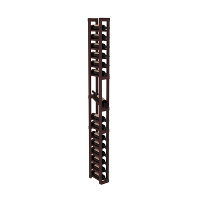 InstaCellar - 1 Column Display Row Rack in Grand Mahogany Walnut stained without WineSafe™ Satin Sealant