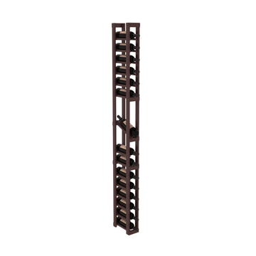 InstaCellar - 1 Column Display Row Rack in Grand Mahogany Walnut stained with WineSafe™ Satin Sealant