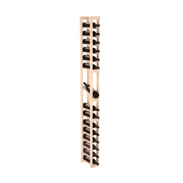InstaCellar - 1 Column Display Row Rack in Ponderosa Pine Unstained without WineSafe™ Satin Sealant