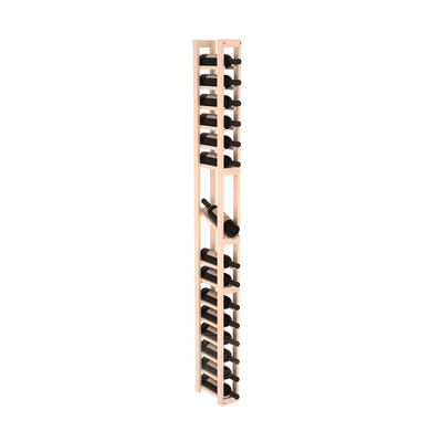 InstaCellar - 1 Column Display Row Rack in Ponderosa Pine Unstained with WineSafe™ Satin Sealant