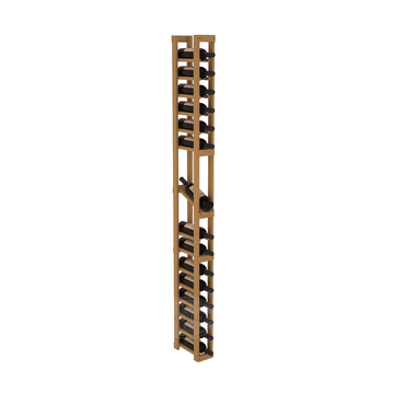 InstaCellar - 1 Column Display Row Rack in Ponderosa Pine Oak stained without WineSafe™ Satin Sealant