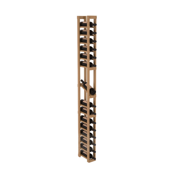 InstaCellar - 1 Column Display Row Rack in Ponderosa Pine Oak stained with WineSafe™ Satin Sealant