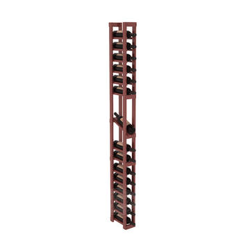 InstaCellar - 1 Column Display Row Rack in Ponderosa Pine Cherry stained with WineSafe™ Satin Sealant