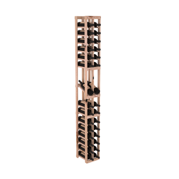InstaCellar - 2 Column Display Row Rack in Knotty Alder Unstained without WineSafe™ Satin Sealant