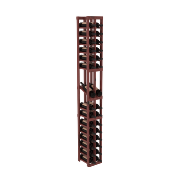InstaCellar - 2 Column Display Row Rack in Knotty Alder Cherry stained with WineSafe™ Satin Sealant