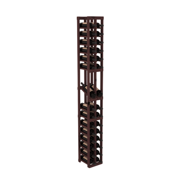 InstaCellar - 2 Column Display Row Rack in Knotty Alder Walnut stained without WineSafe™ Satin Sealant