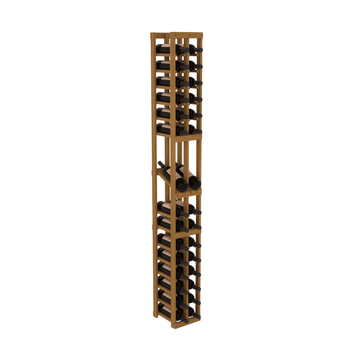 InstaCellar - 2 Column Display Row Rack in Grand Mahogany Oak stained without WineSafe™ Satin Sealant
