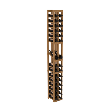 InstaCellar - 2 Column Display Row Rack in Grand Mahogany Oak stained with WineSafe™ Satin Sealant