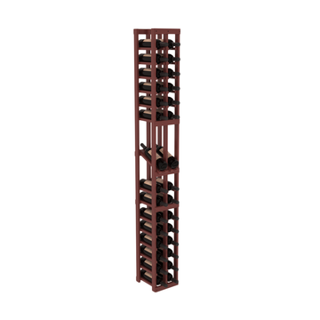 InstaCellar - 2 Column Display Row Rack in Grand Mahogany Cherry stained with WineSafe™ Satin Sealant