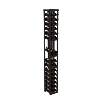 InstaCellar - 2 Column Display Row Rack in Grand Mahogany Black stained without WineSafe™ Satin Sealant