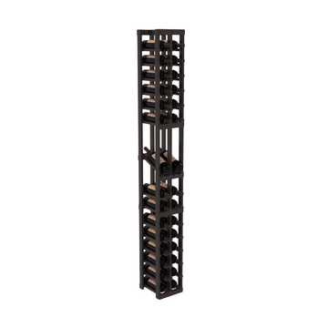 InstaCellar - 2 Column Display Row Rack in Grand Mahogany Black stained with WineSafe™ Satin Sealant
