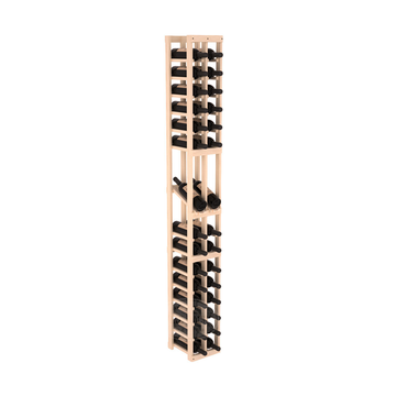 InstaCellar - 2 Column Display Row Rack in Ponderosa Pine Unstained without WineSafe™ Satin Sealant
