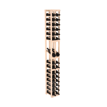 InstaCellar - 2 Column Display Row Rack in Ponderosa Pine Unstained with WineSafe™ Satin Sealant