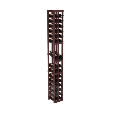 InstaCellar - 2 Column Display Row Rack in Ponderosa Pine Walnut stained without WineSafe™ Satin Sealant