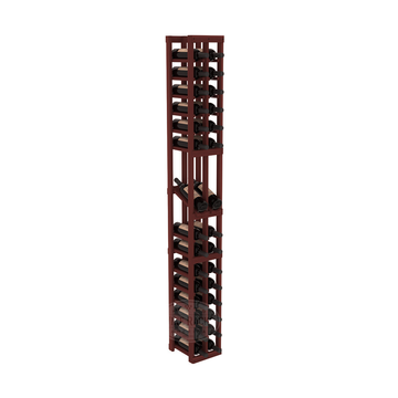 InstaCellar - 2 Column Display Row Rack in Premium Redwood Cherry stained without WineSafe™ Satin Sealant