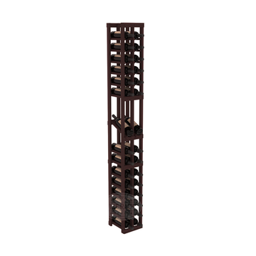 InstaCellar - 2 Column Display Row Rack in Premium Redwood Walnut stained without WineSafe™ Satin Sealant