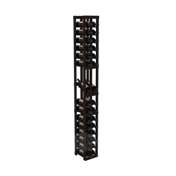 InstaCellar - 2 Column Display Row Rack in Premium Redwood Black stained without WineSafe™ Satin Sealant