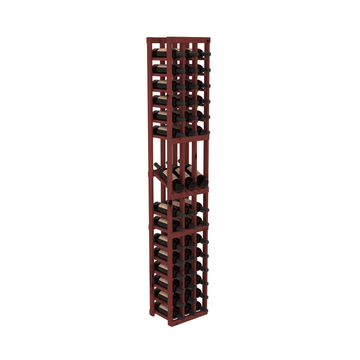 InstaCellar - 3 Column Display Row Rack in Knotty Alder Cherry stained without WineSafe™ Satin Sealant