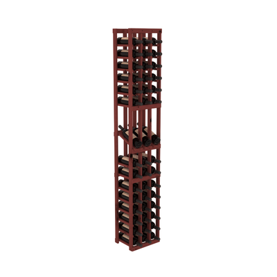 InstaCellar - 3 Column Display Row Rack in Knotty Alder Cherry stained without WineSafe™ Satin Sealant