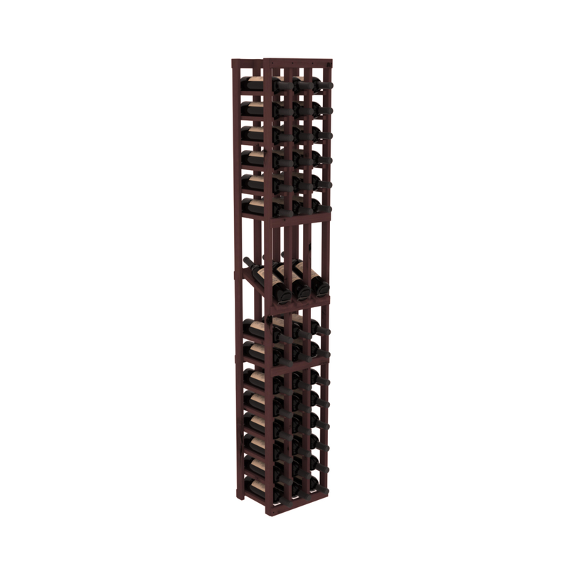 InstaCellar - 3 Column Display Row Rack in Knotty Alder Walnut stained without WineSafe™ Satin Sealant