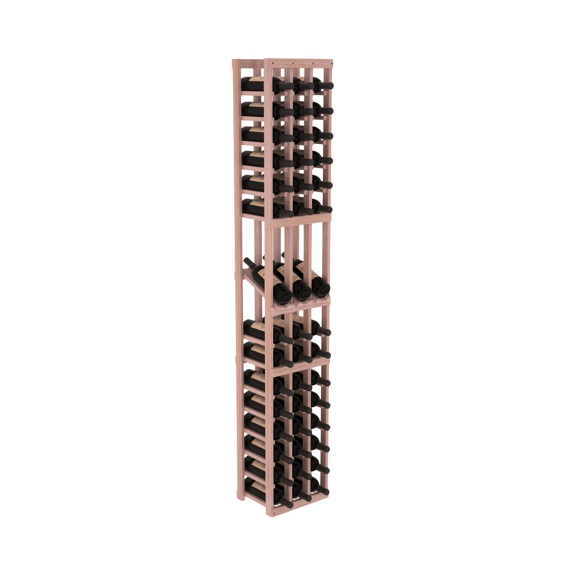 InstaCellar - 3 Column Display Row Rack in Grand Mahogany Unstained with WineSafe™ Satin Sealant