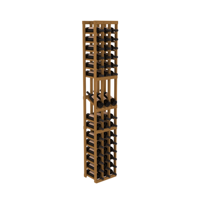 InstaCellar - 3 Column Display Row Rack in Grand Mahogany Oak stained without WineSafe™ Satin Sealant