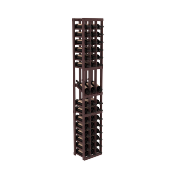 InstaCellar - 3 Column Display Row Rack in Grand Mahogany Walnut stained with WineSafe™ Satin Sealant