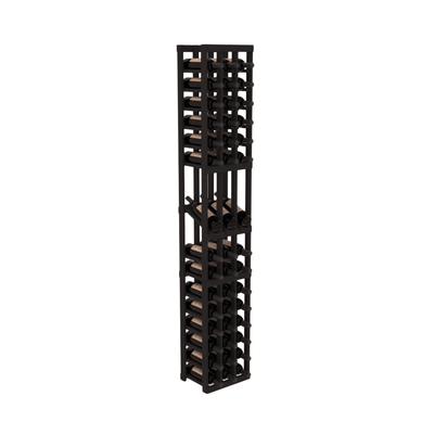 InstaCellar - 3 Column Display Row Rack in Grand Mahogany Black stained without WineSafe™ Satin Sealant