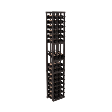 InstaCellar - 3 Column Display Row Rack in Grand Mahogany Black stained with WineSafe™ Satin Sealant