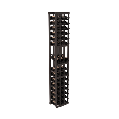 InstaCellar - 3 Column Display Row Rack in Grand Mahogany Black stained with WineSafe™ Satin Sealant