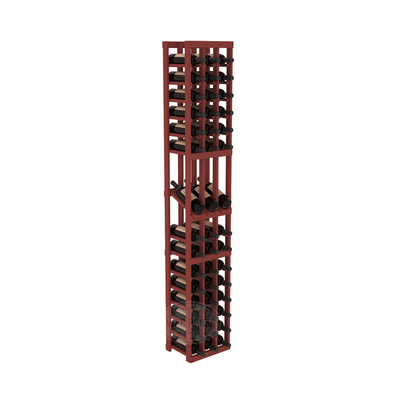 InstaCellar - 3 Column Display Row Rack in Ponderosa Pine Cherry stained without WineSafe™ Satin Sealant