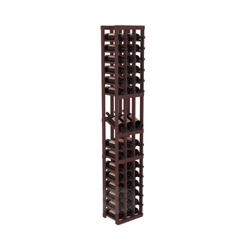 InstaCellar - 3 Column Display Row Rack in Ponderosa Pine Walnut stained without WineSafe™ Satin Sealant