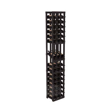 InstaCellar - 3 Column Display Row Rack in Ponderosa Pine Black stained without WineSafe™ Satin Sealant