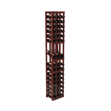 InstaCellar - 3 Column Display Row Rack in Premium Redwood Cherry stained without WineSafe™ Satin Sealant