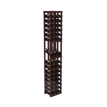 InstaCellar - 3 Column Display Row Rack in Premium Redwood Walnut stained without WineSafe™ Satin Sealant