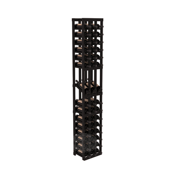 InstaCellar - 3 Column Display Row Rack in Premium Redwood Black stained without WineSafe™ Satin Sealant