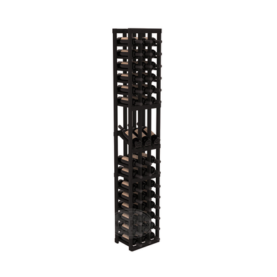 InstaCellar - 3 Column Display Row Rack in Premium Redwood Black stained without WineSafe™ Satin Sealant