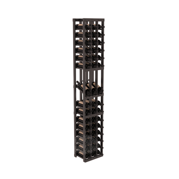 InstaCellar - 3 Column Display Row Rack in Premium Redwood Black stained with WineSafe™ Satin Sealant