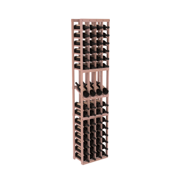 InstaCellar - 4 Column Display Row Rack in Grand Mahogany Unstained without WineSafe™ Satin Sealant