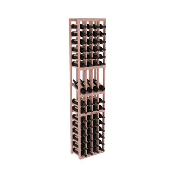 InstaCellar - 4 Column Display Row Rack in Grand Mahogany Unstained with WineSafe™ Satin Sealant