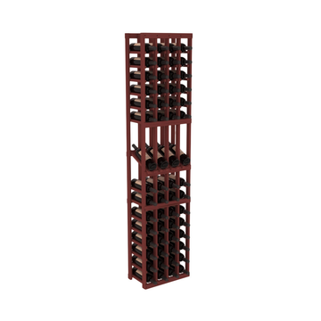InstaCellar - 4 Column Display Row Rack in Grand Mahogany Cherry stained without WineSafe™ Satin Sealant