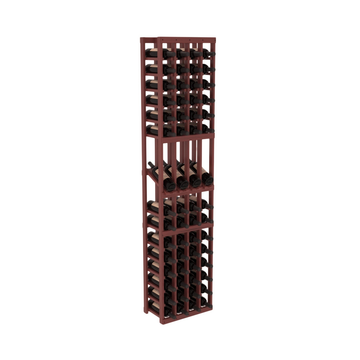 InstaCellar - 4 Column Display Row Rack in Grand Mahogany Cherry stained with WineSafe™ Satin Sealant